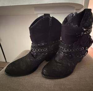 Not Rated Bottines Midas Ankle boots black with sparkles 9.5
